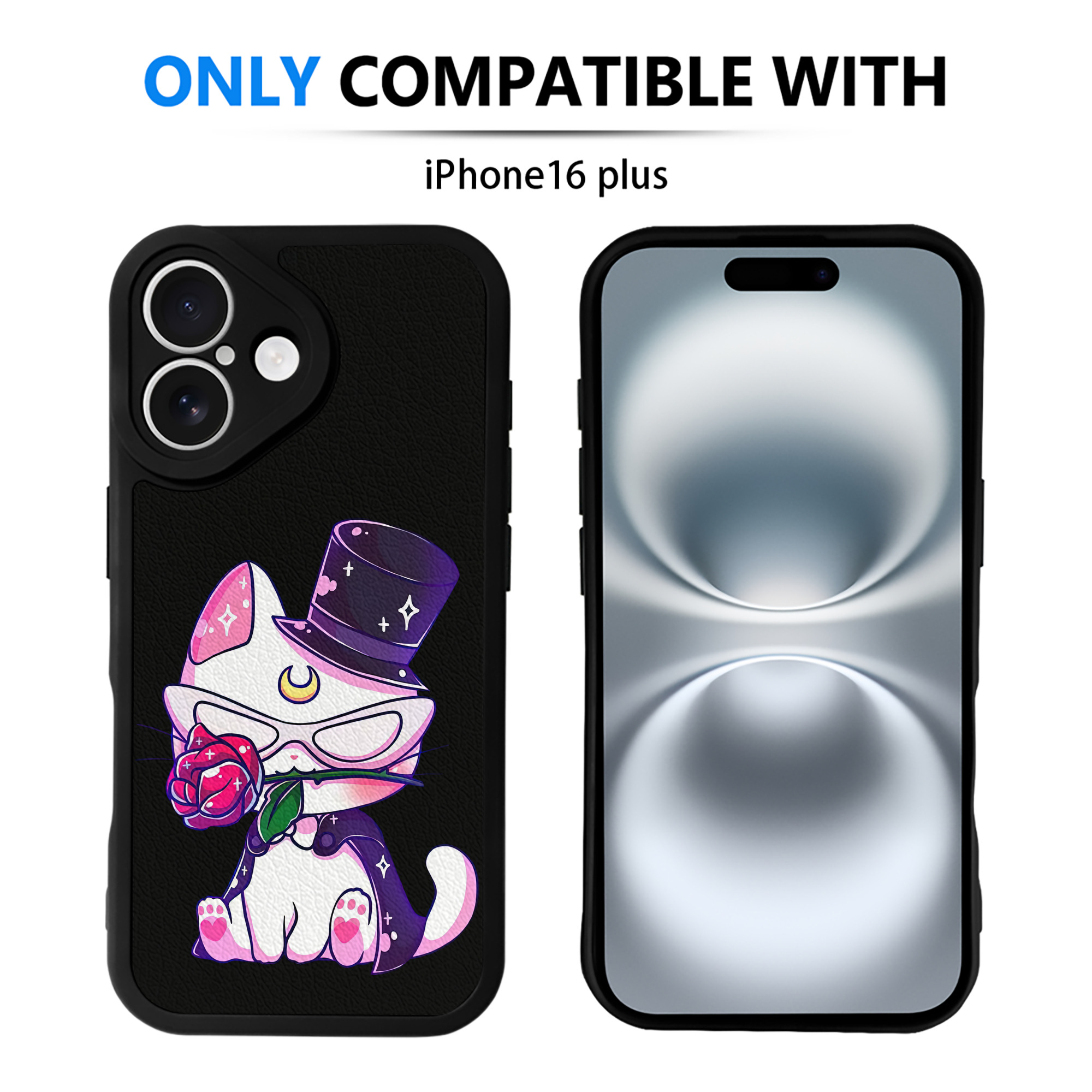 （画像用） 美少女戦士セーラームーン Sailor Moon 【iPhone 16シリーズ対応】シリコンスマホケース（レザー調） 材質：シリコン